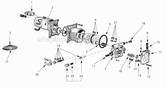 Page A Diagram and Parts List for PW134505AV  Campbell Hausfeld Compressor